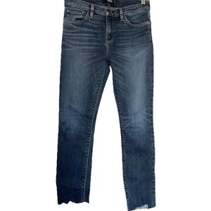 Hudson Women's Size 26 Nico Skinny Medium Wash Denim Jeans Stretch Cropped Ankle